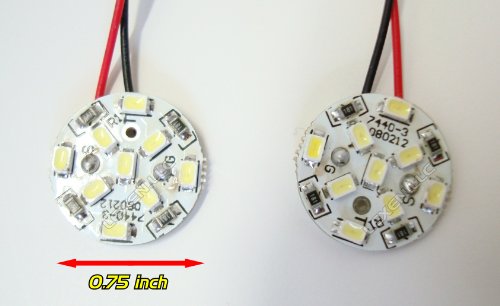 LED Blue 2X Dome Map Interior Light Bulb 9 SMD Circle Panel Xenon Hid Lamp - Fits All Vehicles - Thumbnail 6