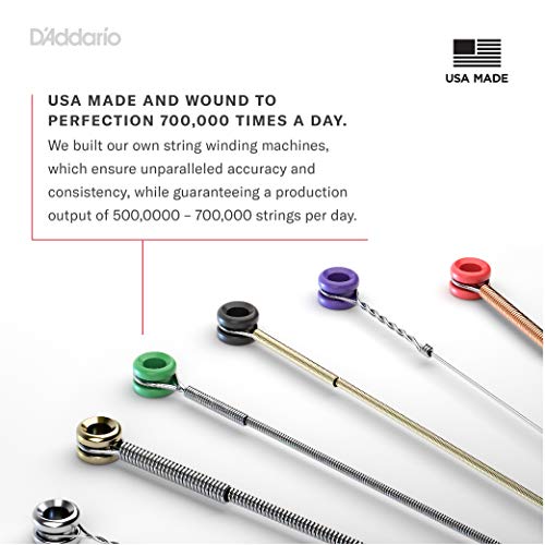 D'Addario NB1152 Nickel Bronze Acoustic Guitar Strings, Custom Light