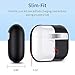 ESR Protective Silicone Cover for AirPods 2019 Case, Hingeless, Slim-Fit, Visible Front LED, Shock & Scratch-Resistant Ultra-Thin Case Skin for AirPods 2019 Charging Case (Black)