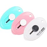 Schoolsupply 3 pcs Mini utility knife, lovely key hook, portable pencil sharpener