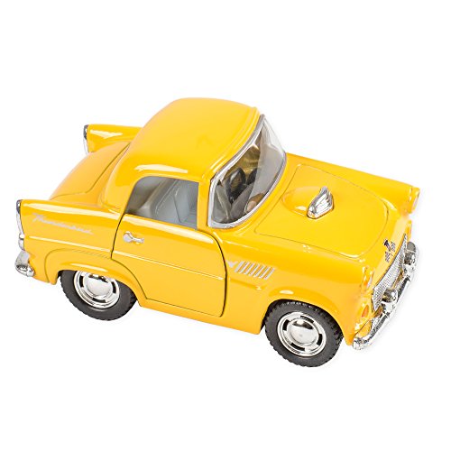 1955 Ford Thunderbird Color 4 Inch Funny Car Die Cast Toy, Yellow