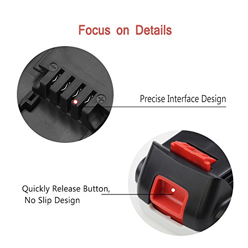 LBXR20 Upgraded to 2.5Ah Replace for Black and Decker 20V Lithium Battery Max LB20 LBX20 LST220 LBXR2020-OPE LBXR20B-2 LB2X4020 Cordless Tool Battery 1 Pack - Thumbnail 4