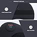 Massager Pillow shiatsu Deep Kneading Massage Pillow 4 Rollers with Heat for car, Home, Office; for Neck, Shoulder, Back (Black)