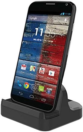 Moto X Pure Edition Charger Cradle Dock, Moto G 3rd Gen Charger Dock - Demomm(tm) Desktop USB Data Sync Charging Dock Station Cradle Charger Adapter for Motolora Samsung Asus All Android Phone