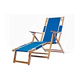 Frankford Umbrellas Heavy Duty Commercial Grade Oak Wood Beach Chair/Chaise Lounger