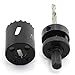 HJ Garden 5pcs 2 inch Desk Wire Cord Cable Grommets Hole Cover with Hole Saw Kit High Speed Bi-Metal Holesaw Drill Bits for Office PC Desk Cable Cord Organizer