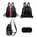 Leparvi Backpack Purse For Women Nylon Mini Daypack Bag Ladies Tote Handbag Purse Crossbody Bags School Work (Mini Black)