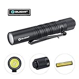 Olight I3T EOS 180 Lumens Dual-Output Slim EDC Flashlight for Camping and Hiking, Tail Swith Flashlight with AAA battery