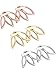 Hestya 3 Pairs Ear Jacket Stud Lotus Flower Earrings for Women and Girls (Silvery, Golden and Rose)