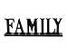 YK Decor Wooden FAMILY Words Decorative Sign Free Standing Table Top Decoration, Cutout Wood Letter Art Home Decor Black
