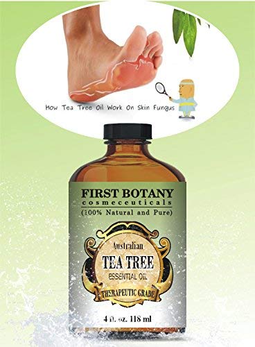 Australian Pure Tea Tree Essential Oil - 4 Fl.oz. with Glass Dropper 100% Natural Therapeutic Oil to Help in Fighting Dandruff, Acne, Toenail Fungus, Yeast Infections, Cold Sores & More.
