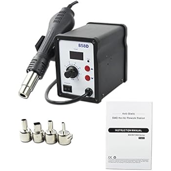 BACOENG 110V Digital 858D SMD Hot Air Rework Station Solder Blower Heat Gun