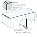 PeachLeaf Glass Coffee Table, 39.3
