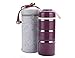 ArderLive Stackable Lunch Box, Portable Stainless Steel Insulated Compartment Lunch Box with Lunch Bag & Portable utensil, BPA Free Leakproof Food Storage Container. (purple)