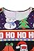 LaSuiveur Women's Christmas Santa Claus Print Pullover Flared Dress