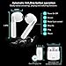 Wireless Earbuds Earphones, Bluetooth Earbuds Headphones in-Ear Noise Cancelling Earbuds Earpiece with Mic Charging Case Earbuds, Sport Running Mini Stereo Bass Earbuds for iOS Android (White)thumb 2