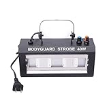 Concide LED 40w Strobe Flash Light Stage Party Lighting Sound Activated for Club Disco Party For DJ Dancing Show Concert Xmas Halloween (Black)