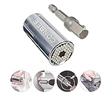 CONBEE Professional 7mm-19mm Universal Gator Socket Adapter Grip with Power Drill Adapter Tool Universal Repair Tools