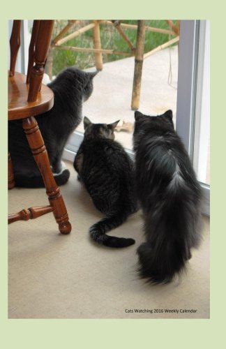 Cats Watching 2016 Weekly Calendar: 2016 weekly engagement calendar with a cover photo of  cats watching the outside at Ralphie's Retreat - A ... feline leukemia. (Cats of Ralphie's Retreat)
