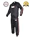 RAD Heavy Duty Sweat Suit Sauna Exercise Gym Suit Fitness Weight Loss Anti-Rip (Red, 2XL)