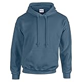 Gildan Heavy Blend 8 oz., 50/50 Hood Sweatshirt-XL (Indigo Blue)