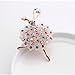 Time Pawnshop Elegant Ballet Angel Flower Colorful Cubic Zirconia Charm Brooch