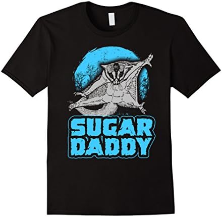 Mens Funny Sugar Glider T-Shirt 2XL Black