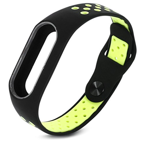 For Xiaomi Miband 2 ,Fashion Lightweight Ventilate Smart Wrist Strap Wristband For Xiaomi Mi Band 2 ï¼ŒNacome (Green)