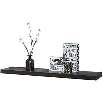 WELLAND Simons Floating Wall Shelf Ledge Shelves, 36-Inch, Espresso