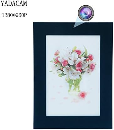 YADACAM 960P HD Photo Frame Hidden Spy Camera, Black Mini Video Recorder DVR Hidden Camera Frame [not included]
