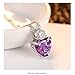 Hithop Premium Quality Wome's Elegant Necklace Earrings Lady Jewellery Crystal Pendant for Decoration Purple