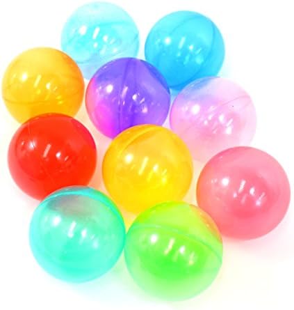 (Pack of 100) Crush-Proof Pit Balls Clear Phthalate Free