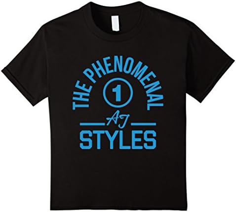 Kids AJ Styles The Phenomenal One T-shirt 8 Black