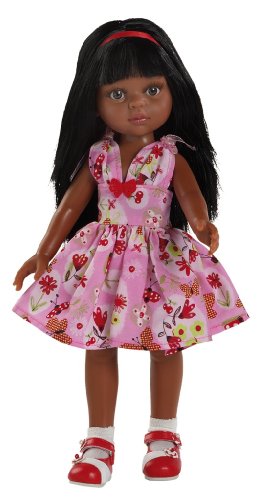 Paola Reina Nora Doll Patterned Outfit Pink And Red Desertcart
