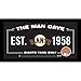 MLB San Francisco Giants Man Cave Sign 6 x 12 Framed Photo With Authentic Game-Used Dirt