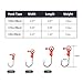 Magreel Fishing Lures Jig Heads with Sharp Fishing Hook,Lifelike Double Ball Eyes for Bass Trout Freshwater Saltwater,Packed in Plastic Clear Box