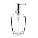 seafulee Soap and Lotion Dispenser Pump, for Kitchen or Bathroom Countertops - Clear/Chrome - 12 OZ (Clear)