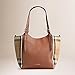 Tote Bag Handbag Authentic Burberry Small Canter in Leather and House Tan color Made in Italy