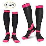 REFUN Compression Socks for Women & Men (6 Pairs), Best Graduated Compression Sock for Running, Travel, Edema, Varicose Veins