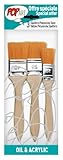 PEBEO Yellow Polyamide Spalter Brushes, 3-Pack