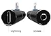 Anyos iPhone 7 8 X Adapter & Charge, 2in1 Headphone Audio & Lightning Charge Adapter for iPhone 7/7 Plus, iPhone 8/8 Plus, iPhone X (Black)