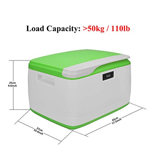heneng Locking Combination Medicine Box Child Proof Storage Container, Size 17.5 x 10.4 x 9.6 Inch, 34-Quart/32L Need Assembled