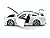 2006 Ford Mustang GT LOPRO 1/24 White w/ extra rims