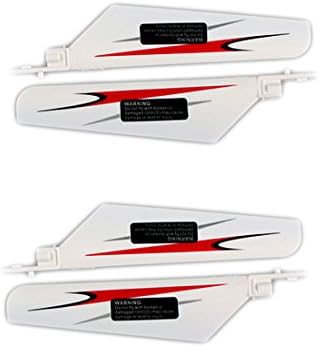 4 PCS Helicoppter Spare Parts Main Blade Props Propellers Compatible for WLtoys V911 V911-1 V911-2 RC Helicopter (Red)