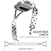 TOYOUTHS Metal Link Compatible with Fitbit Versa 2 Watch Band/Versa Lite/Versa Bands for Women Dressy Strap Designer Bracelet Replacement Wristbands for Versa 2 Special Edition, Classic Silver