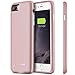 iPhone 7 Plus Battery Case,U-good 4880mAh Ultra Slim(0.52 in) Lightweight(3.9oz) Portable Charger for iPhone 7 Plus(5.5 inch) w/ Lighting Port Charging Case Extended Battery Pack Power Cases-Rose Gold