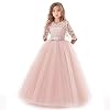 Siphly meisjes kinderen kant tule bruiloftsjurk prinses jurken feestelijk meisjes jurk voor kinderen prinses kanten jurk…