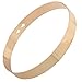 Kissweet Fashion Women Personality Punk Choker Gold Metal Round Collar Choker Statement Necklace
