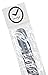 ArtStyle Watch Band with Colorful Nylon Material Strap and Heavy Duty Brushed Buckle (Black/Grey, 22mm)