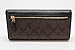 Coach Signature Leather-Trim Checkbook, Brown Black, Medium
